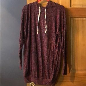 Hooded sweater dress